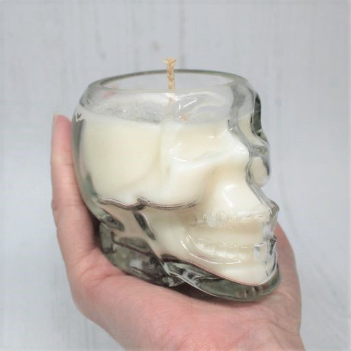 Glass Skull Candle Choose your own Fragrance